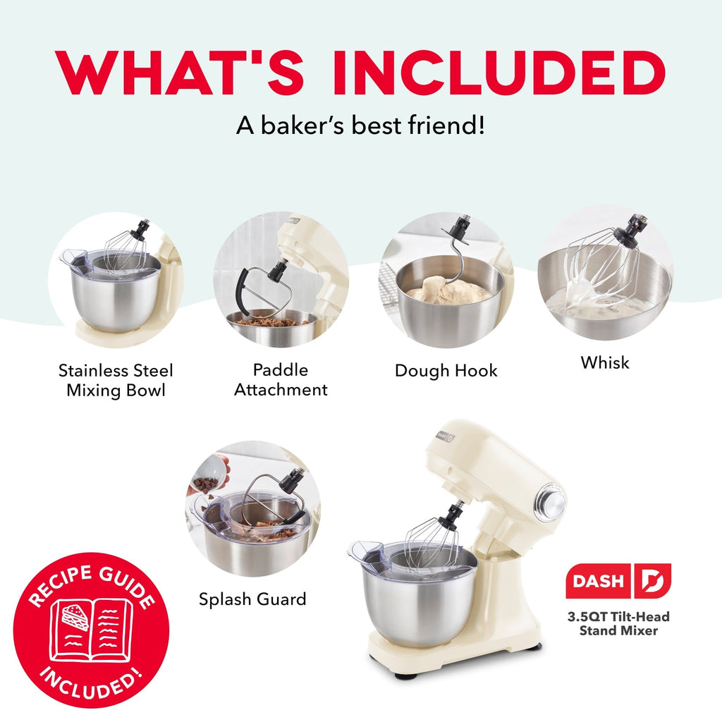 3.5 Qt Tilt Head Stand Mixer