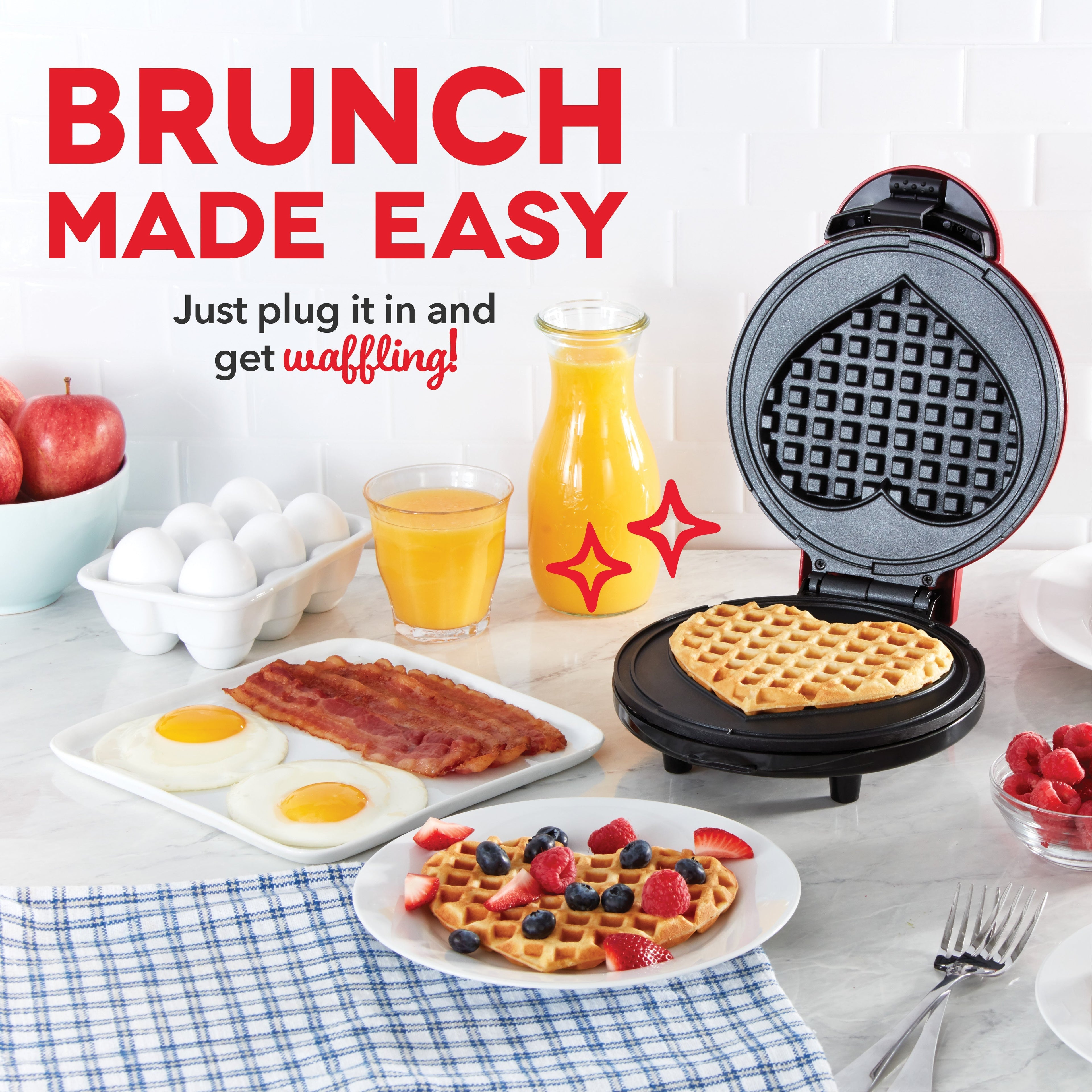 Express Heart Waffle Maker
